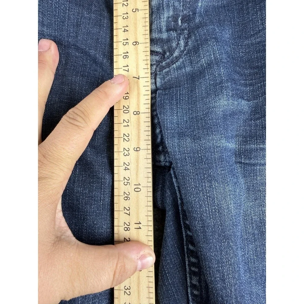 Banana Republic Jeans Mens 30x32 Blue Slim Fit Straight Stretch Dark Wash Denim